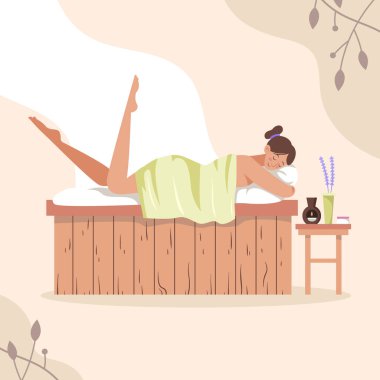 El Çizimi Jakuzi İllüstrasyon Vektörü İllüstrasyonu