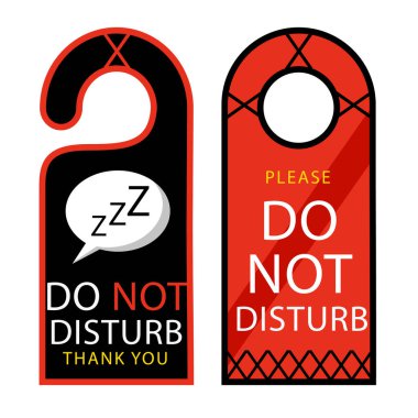 El Çizimi Rahatsız Edici Etiket İllüstrasyon Vektörü İllüstrasyonu