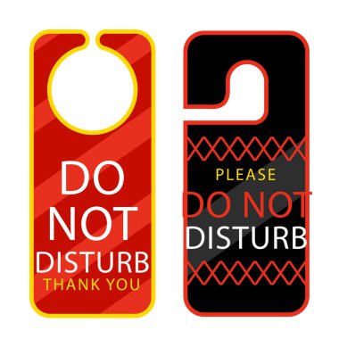 El Çizimi Rahatsız Edici Etiket İllüstrasyon Vektörü İllüstrasyonu