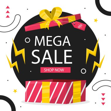 Siyah Cuma satışları beyaz arka planda izole edildi. Vektör Resimleri Düz Biçimli