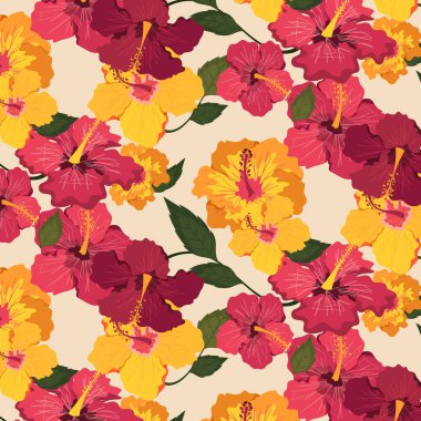 El Hiyerarşisi Çiçek deseni beyaz arka planda izole edildi. Vektör Resimleri Düz Biçimli