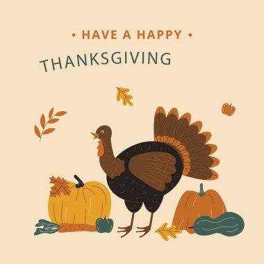 Şükran Günü kutlamaları beyaz arka planda izole edildi. Vektör Resimleri Düz Biçimli