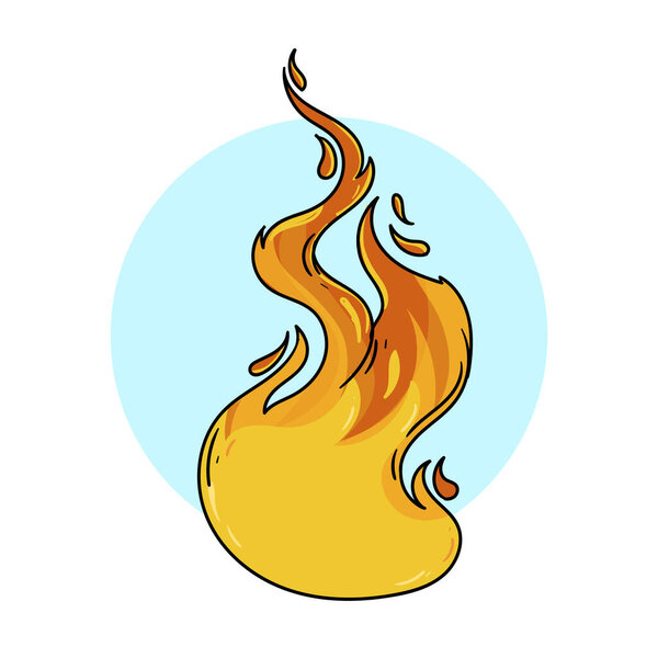 A liquid art paint fireball in electric blue symbolizing power and energy, enclosed in a circular graphic design with plant illustrations