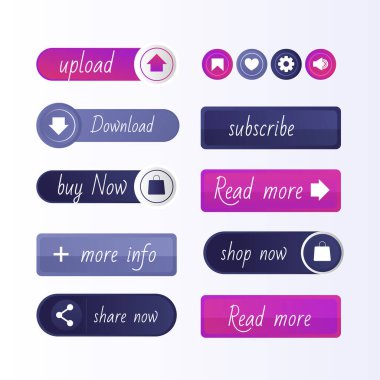 Web siteniz için Font, Violet, Electric Blue, Magenta düğmeleri, Ekran Görüntüsü, Marka, Logo, Çember, Etiket şekilleri arasından canlı bir seçim seçin