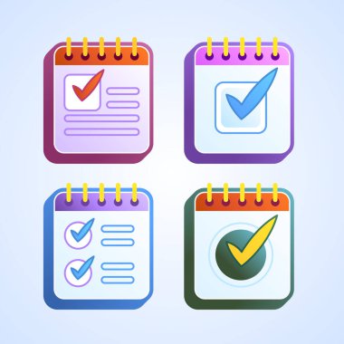 Modern elektrik mavisi renk şeması ile tasarlanmış, her gün işaretli dört takvim seti. Her takvim kolay okunabilirlik için kalın yazı tipli bir dikdörtgendir.