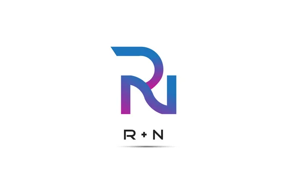字母R和N标志设计图标 — 图库矢量图片