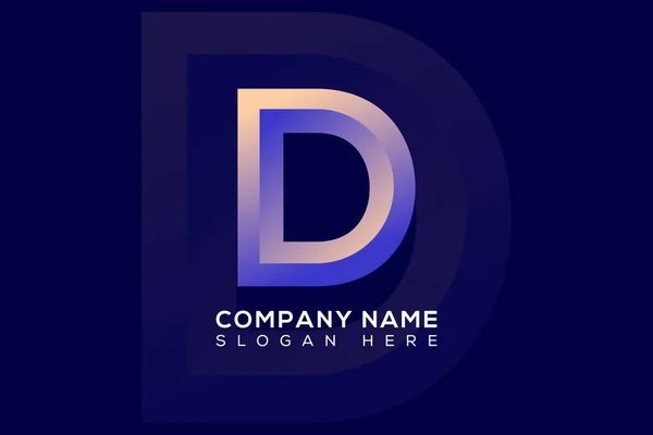 Carta Criativo Ícone Design Logotipo Abstrato — Vetor de Stock