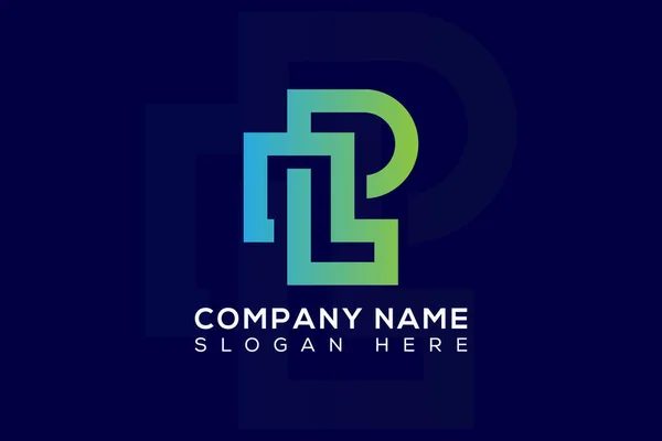 Letra Ícone Projeto Logotipo — Vetor de Stock
