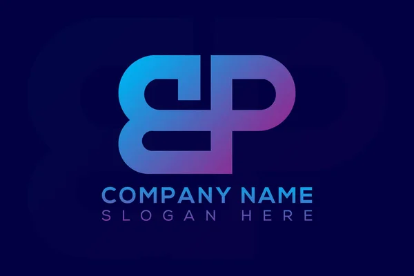 Lettre Logo Créatif Icône Design — Image vectorielle