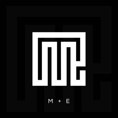 ME harfi logo tasarımı