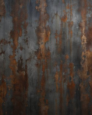 Paslı Metal Doku, Aşınma, Leke ve Endüstriyel Patina