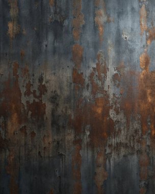 Paslı Metal Doku, Aşınma, Leke ve Endüstriyel Patina