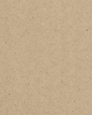 Doğal Fiberler ve Benekli Yüzeyli Geri Dönüşümlü Kahverengi Kraft Kağıt Dokusu