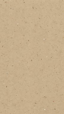 Doğal Fiberler ve Benekli Yüzeyli Geri Dönüşümlü Kahverengi Kraft Kağıt Dokusu