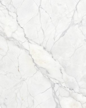 Zarif gri damarları ve parlak taş yüzeyli beyaz mermer dokusu