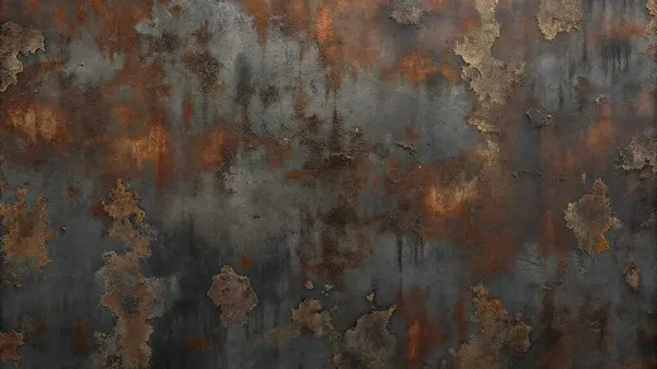 Paslı Metal Doku, Aşınma, Leke ve Endüstriyel Patina