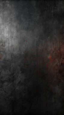 Geometrik çizikler ve endüstriyel yüzeyi olan Koyu Grunge desenli Duvar