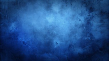 Çizikli Grunge Mavi Duvar dokusu, Solmuş Lekeler ve Soyut Işık