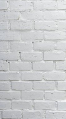 Temiz yüzeyi ve ince havan hatları olan beyaz tuğla duvar dokusu