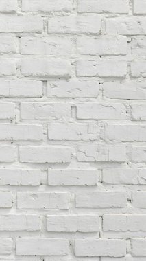 Temiz yüzeyi ve ince havan hatları olan beyaz tuğla duvar dokusu