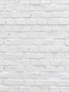 Temiz yüzeyi ve ince havan hatları olan beyaz tuğla duvar dokusu