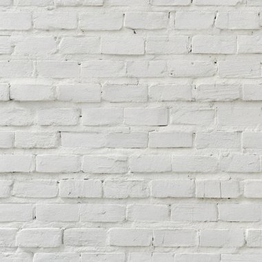 Temiz yüzeyi ve ince havan hatları olan beyaz tuğla duvar dokusu