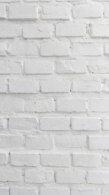 Temiz yüzeyi ve ince havan hatları olan beyaz tuğla duvar dokusu