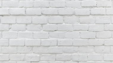 Temiz yüzeyi ve ince havan hatları olan beyaz tuğla duvar dokusu