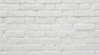 Temiz yüzeyi ve ince havan hatları olan beyaz tuğla duvar dokusu
