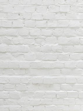 Temiz yüzeyi ve ince havan hatları olan beyaz tuğla duvar dokusu