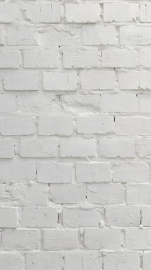 Temiz yüzeyi ve ince havan hatları olan beyaz tuğla duvar dokusu
