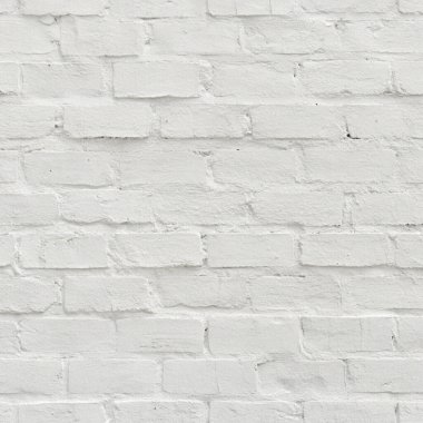 Temiz yüzeyi ve ince havan hatları olan beyaz tuğla duvar dokusu