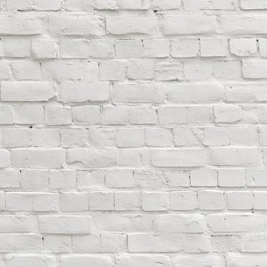 Temiz yüzeyi ve ince havan hatları olan beyaz tuğla duvar dokusu