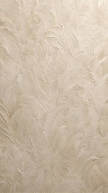 Dekoratif Girdap desenli ve Zarif Sıvalı Bej Stucco Duvarı