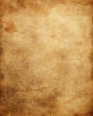 Çatlak, Leke ve Yanmış Kenarlı Eski Kağıt Doku