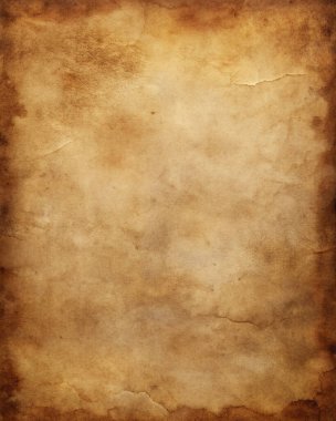 Çatlak, Leke ve Yanmış Kenarlı Eski Kağıt Doku