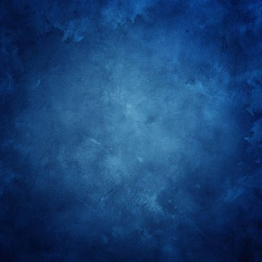 Grunge Mavi Doku Arkaplanı Soluk Merkez ve Karanlık Kenarlıklarla