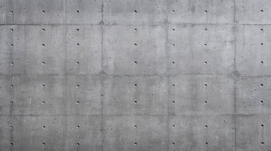 Yatay Çizgilerle Beton Duvar ve Matkap Deliklerinin Izgara Deseni