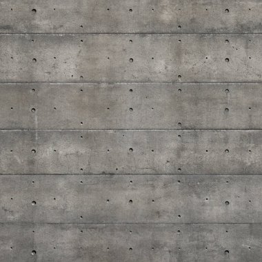 Yatay Çizgilerle Beton Duvar ve Matkap Deliklerinin Izgara Deseni