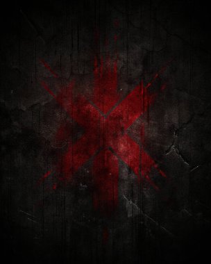 Soyut Keskin Geometrik Desenli Koyu Grunge Arkaplanı