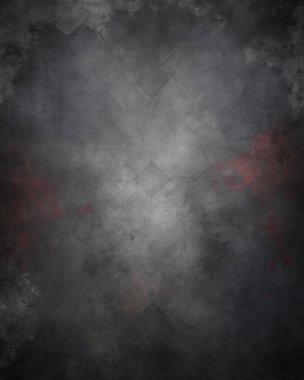 Koyu Gri Grunge Beton Duvarı. İnce çatlaklı.