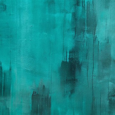 Sanatsal Arkaplan İçin Siyah Damlalı Teal Soyut Grunge Dokusu