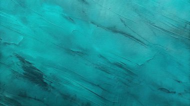 Sanatsal Arkaplan İçin Siyah Damlalı Teal Soyut Grunge Dokusu