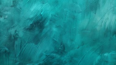 Sanatsal Arkaplan İçin Siyah Damlalı Teal Soyut Grunge Dokusu