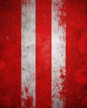 Grunge Kırmızı ve Beyaz Çizgili Görünüşlü Arka plan