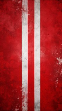 Grunge Kırmızı ve Beyaz Çizgili Görünüşlü Arka plan