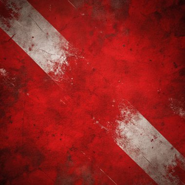 Grunge Kırmızı ve Beyaz Çizgili Görünüşlü Arka plan