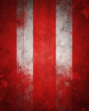 Grunge Kırmızı ve Beyaz Çizgili Görünüşlü Arka plan