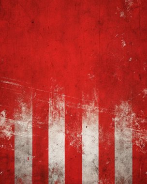 Grunge Kırmızı ve Beyaz Çizgili Görünüşlü Arka plan