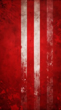 Grunge Kırmızı ve Beyaz Çizgili Görünüşlü Arka plan